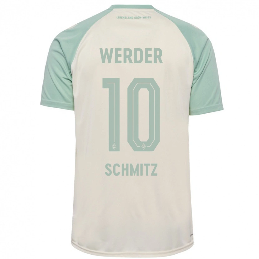 Danxen Kid Maximilian Schmitz #10 Off-White Light Green Away Jersey 2024/25 T-Shirt