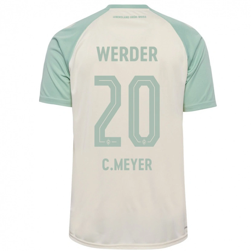 Danxen Kid Christin Meyer #20 Off-White Light Green Away Jersey 2024/25 T-Shirt