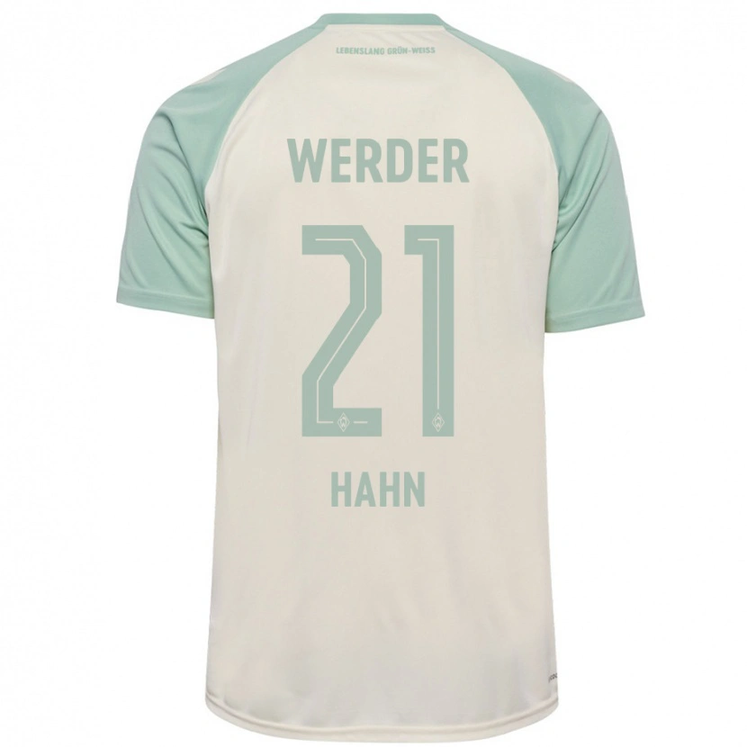 Danxen Kid Chiara Hahn #21 Off-White Light Green Away Jersey 2024/25 T-Shirt