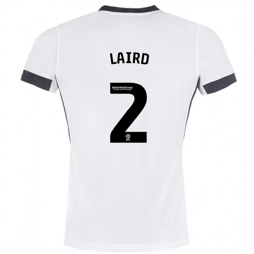 Danxen Kid Ethan Laird #2 White Black Away Jersey 2024/25 T-Shirt