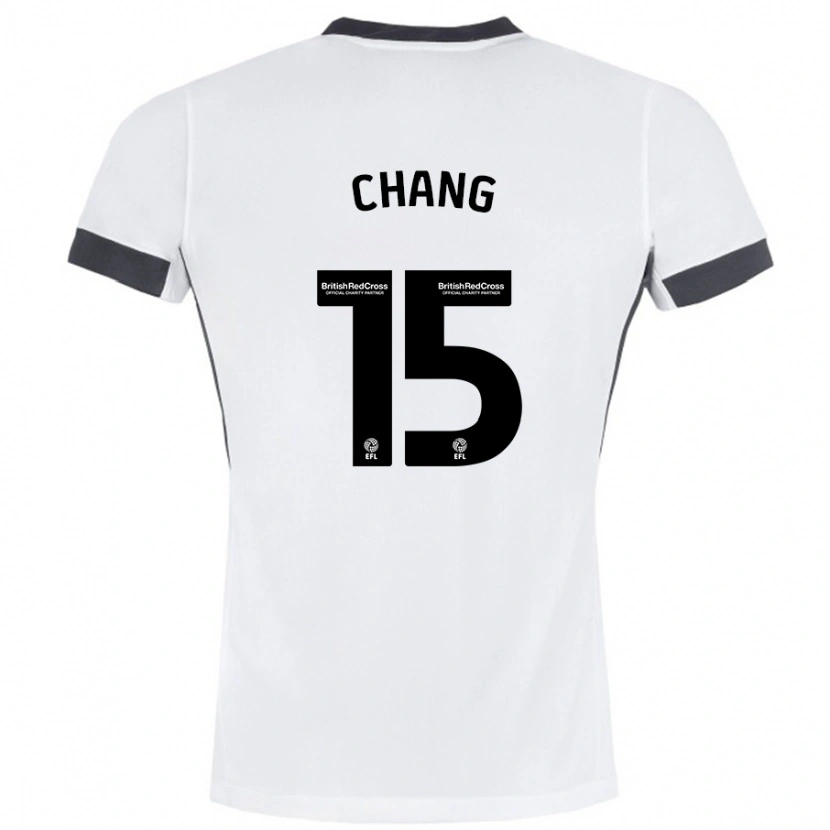 Danxen Kid Alfie Chang #15 White Black Away Jersey 2024/25 T-Shirt