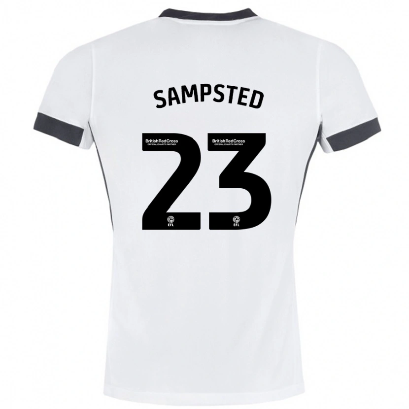 Danxen Kid Alfons Sampsted #23 White Black Away Jersey 2024/25 T-Shirt