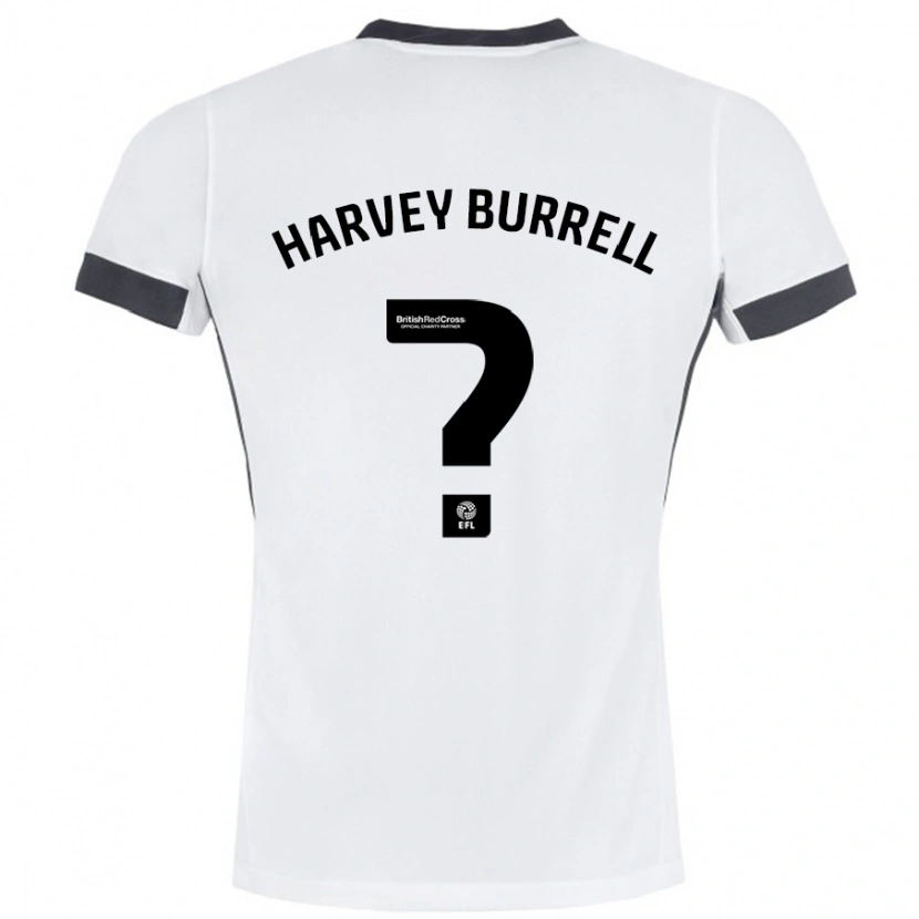 Danxen Kid William Harvey Burrell #0 White Black Away Jersey 2024/25 T-Shirt