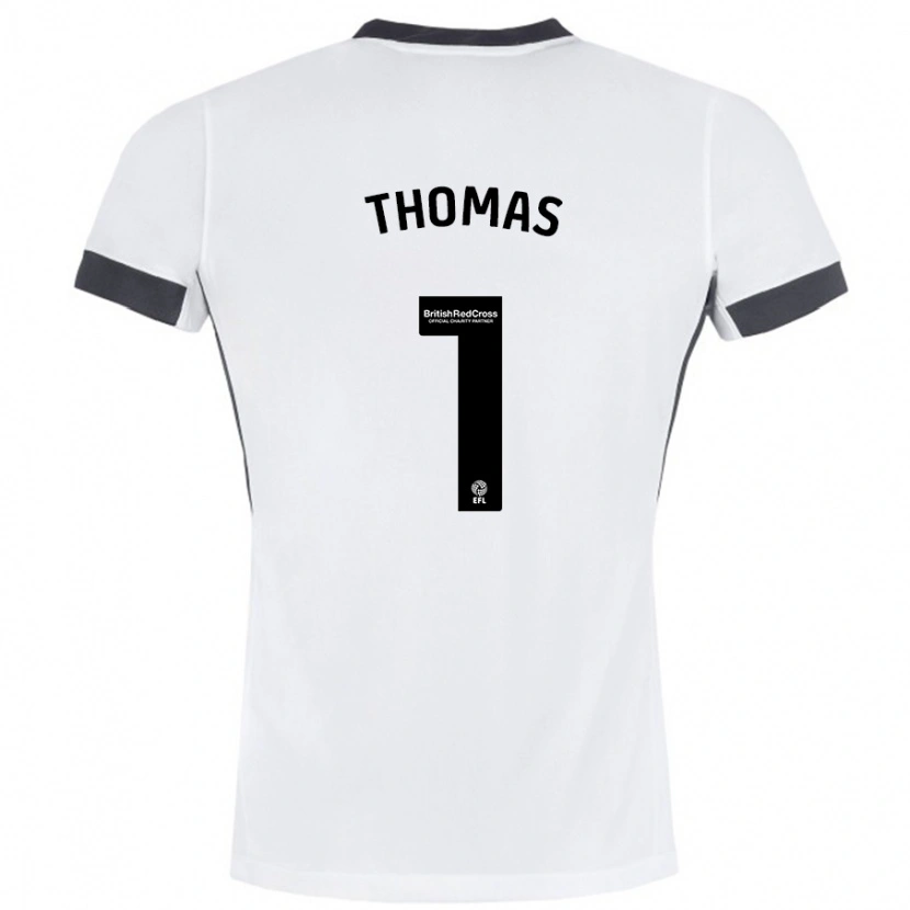 Danxen Kid Lucy Thomas #1 White Black Away Jersey 2024/25 T-Shirt