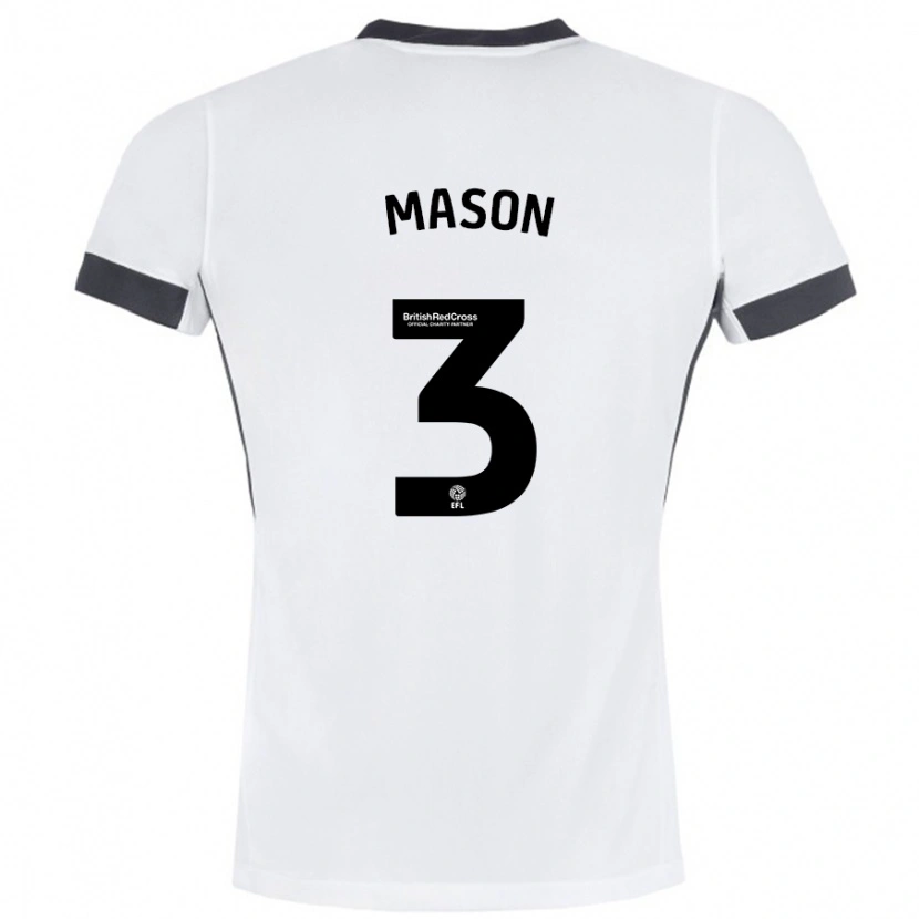 Danxen Kid Ellie Mason #3 White Black Away Jersey 2024/25 T-Shirt