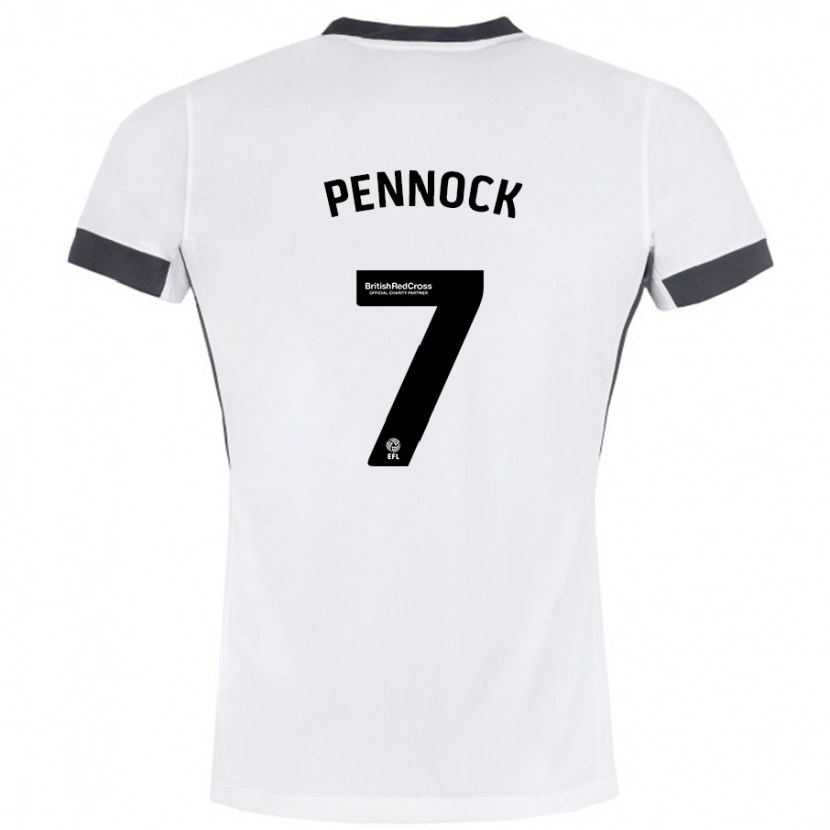 Danxen Kid Jade Pennock #7 White Black Away Jersey 2024/25 T-Shirt