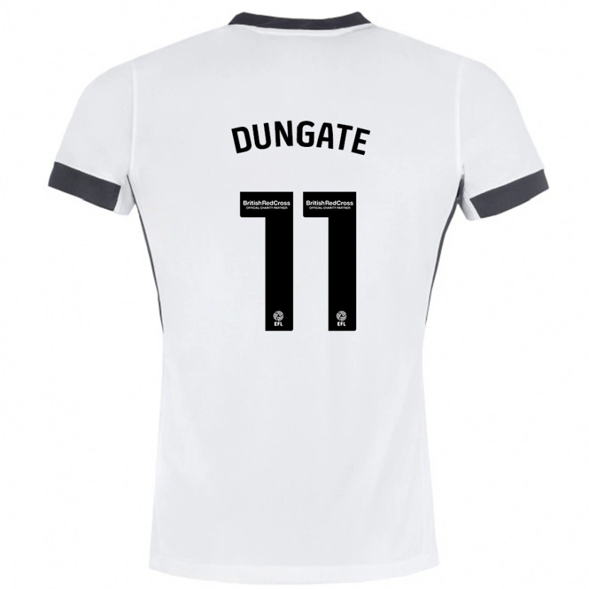 Danxen Kid Katie Dungate #11 White Black Away Jersey 2024/25 T-Shirt