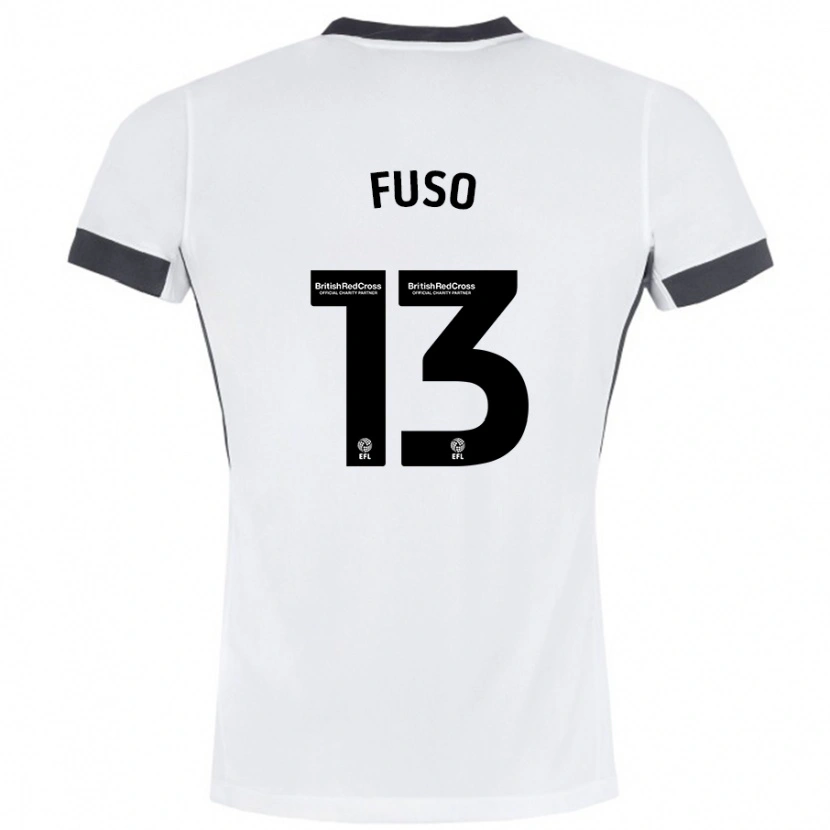 Danxen Kid Ivana Fuso #13 White Black Away Jersey 2024/25 T-Shirt