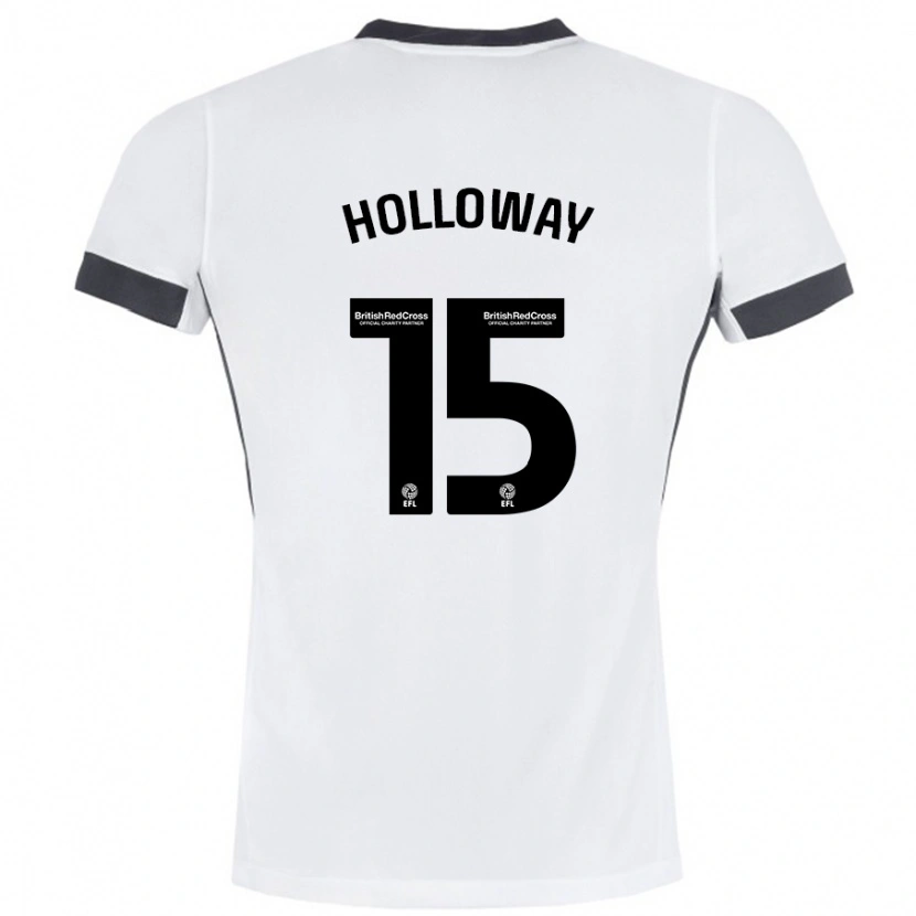 Danxen Kid Rebecca Holloway #15 White Black Away Jersey 2024/25 T-Shirt