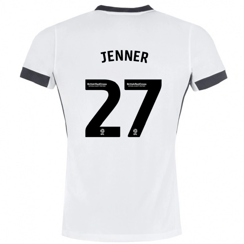 Danxen Kid Abbi Jenner #27 White Black Away Jersey 2024/25 T-Shirt