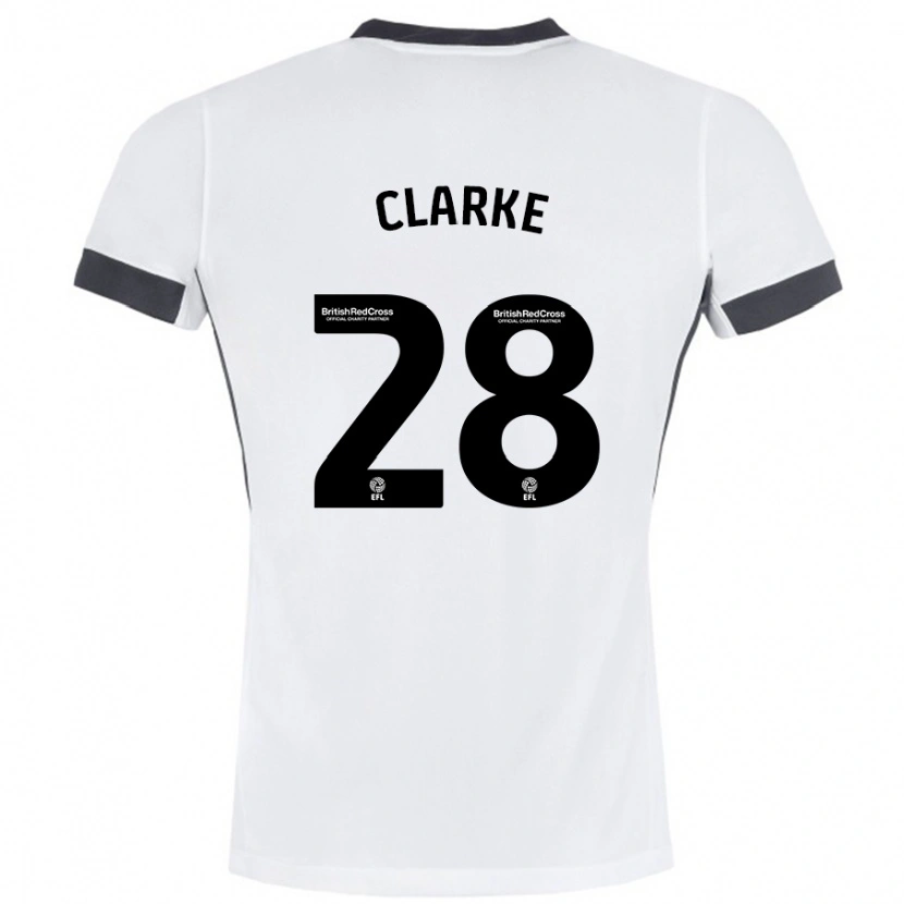 Danxen Kid Charlotte Clarke #28 White Black Away Jersey 2024/25 T-Shirt