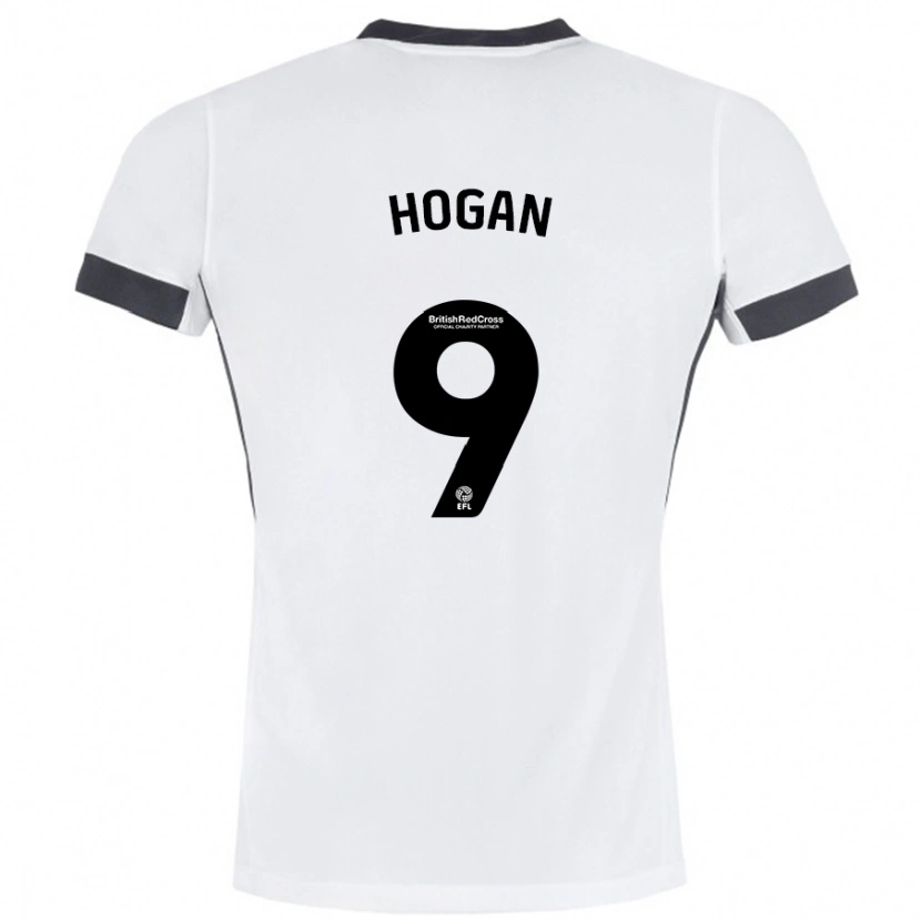 Danxen Kid Scott Hogan #9 White Black Away Jersey 2024/25 T-Shirt