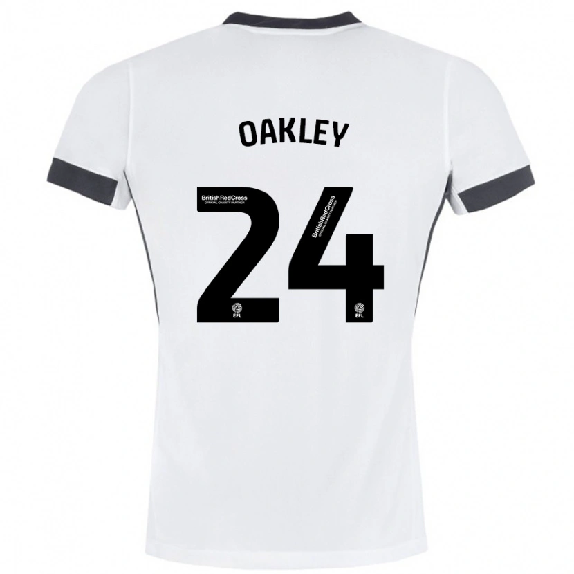 Danxen Kid Marcel Oakley #24 White Black Away Jersey 2024/25 T-Shirt