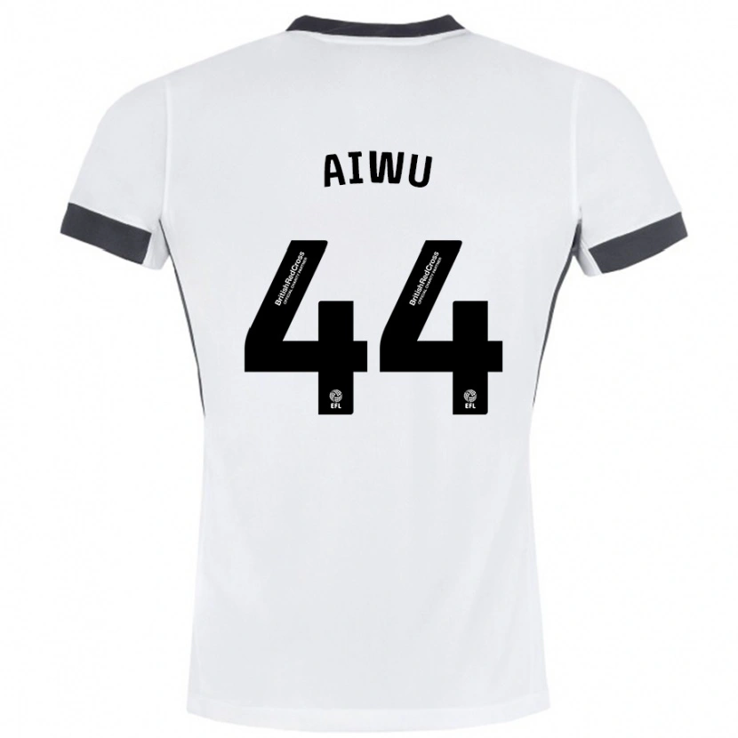 Danxen Kid Emanuel Aiwu #44 White Black Away Jersey 2024/25 T-Shirt