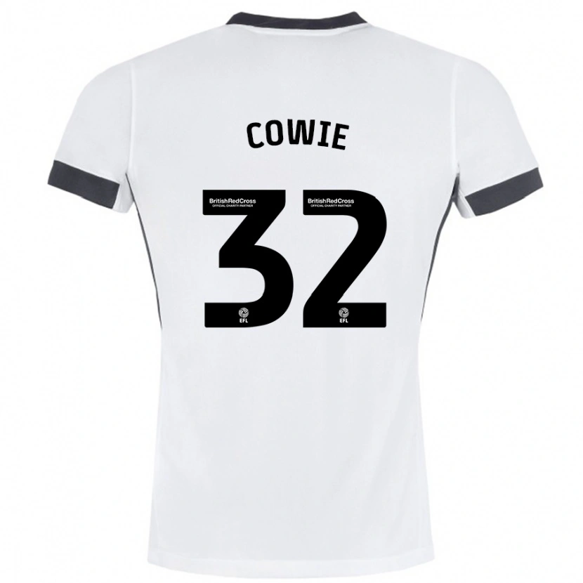 Danxen Kid Abbie Cowie #32 White Black Away Jersey 2024/25 T-Shirt