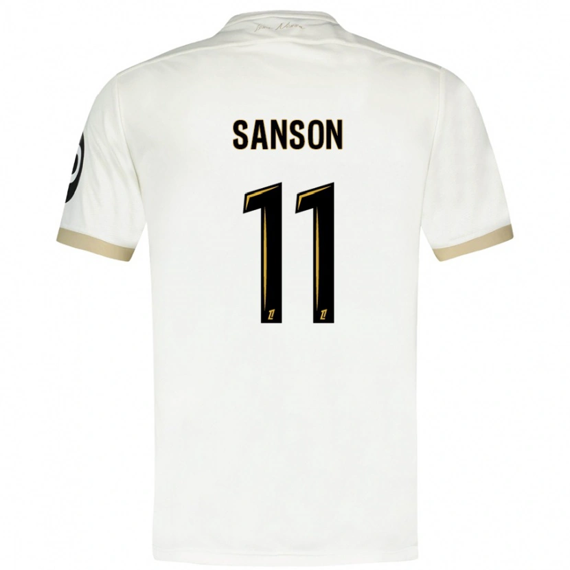 Danxen Kid Morgan Sanson #11 White Gold Away Jersey 2024/25 T-Shirt