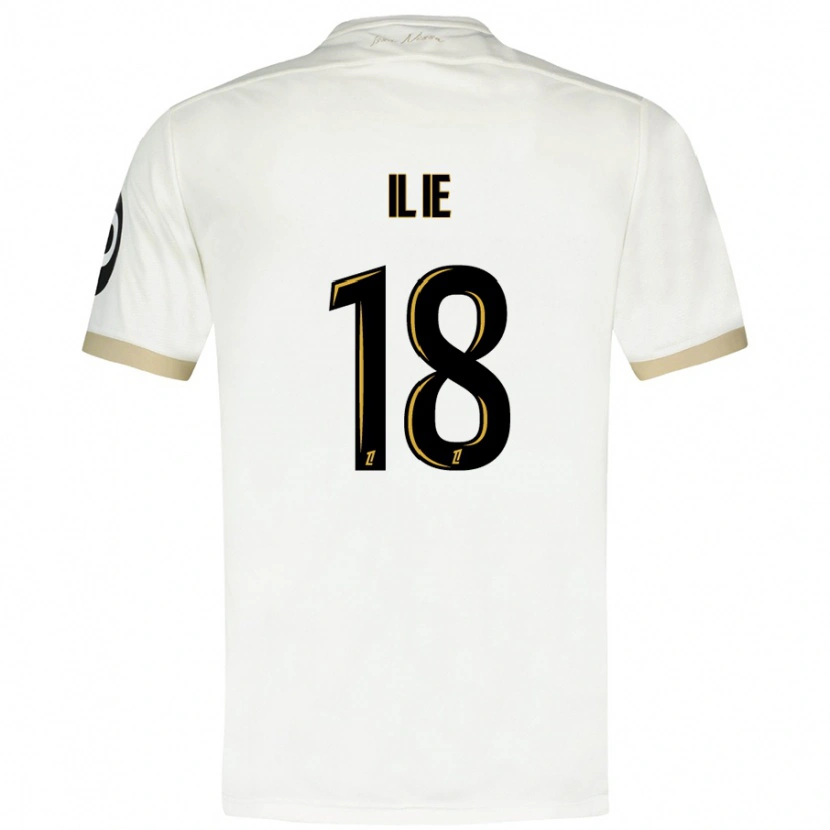 Danxen Kid Rareș Ilie #18 White Gold Away Jersey 2024/25 T-Shirt