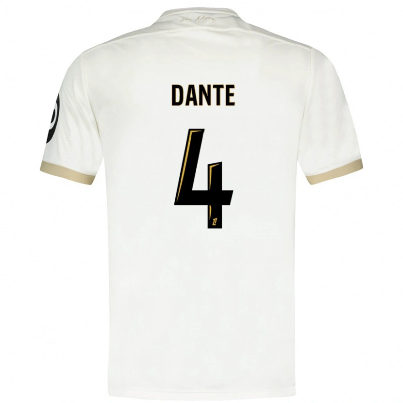 Danxen Kid Dante #4 White Gold Away Jersey 2024/25 T-Shirt