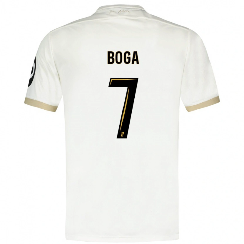 Danxen Kid Jérémie Boga #7 White Gold Away Jersey 2024/25 T-Shirt