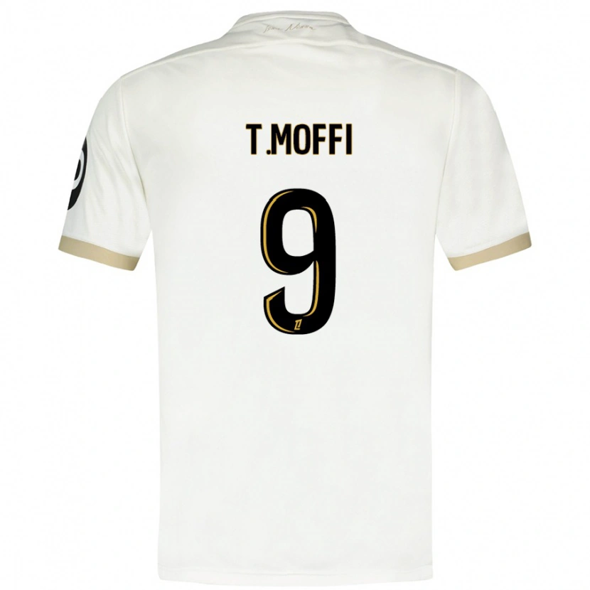 Danxen Kid Terem Moffi #9 White Gold Away Jersey 2024/25 T-Shirt