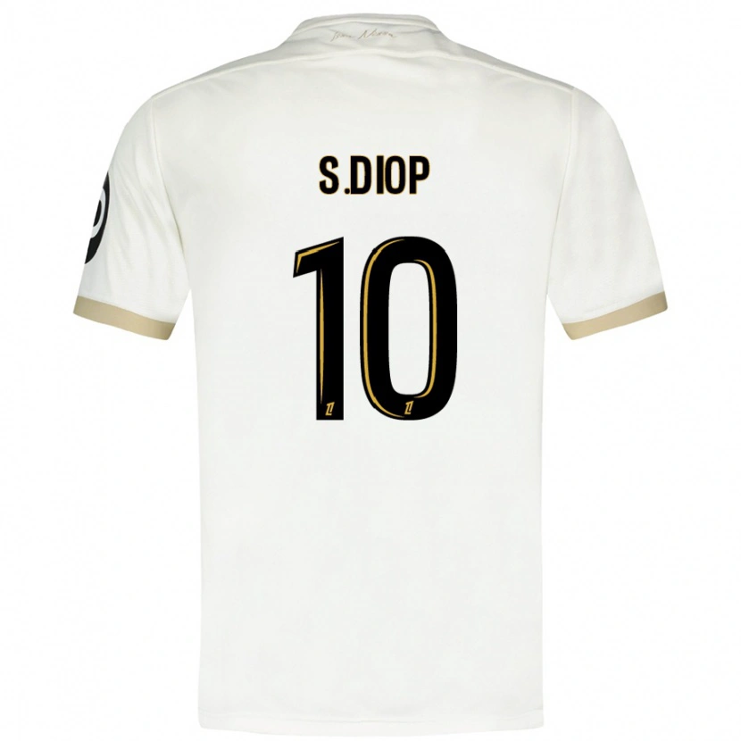 Danxen Kid Sofiane Diop #10 White Gold Away Jersey 2024/25 T-Shirt