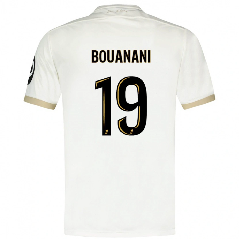 Danxen Kid Badredine Bouanani #19 White Gold Away Jersey 2024/25 T-Shirt