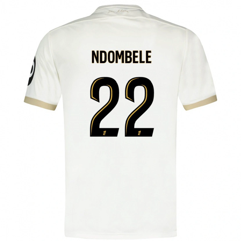 Danxen Kid Tanguy Ndombélé #22 White Gold Away Jersey 2024/25 T-Shirt