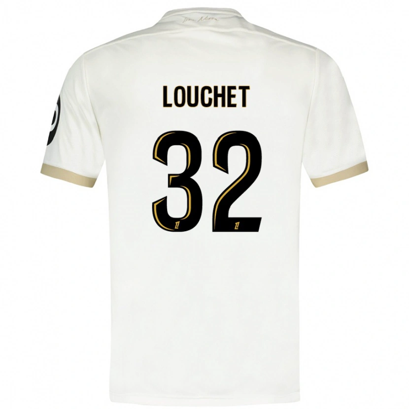 Danxen Kid Tom Louchet #32 White Gold Away Jersey 2024/25 T-Shirt