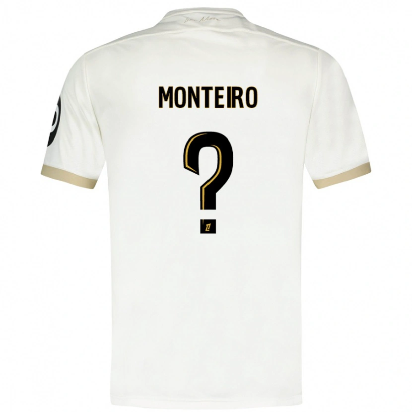 Danxen Kid Laurenzo Monteiro #0 White Gold Away Jersey 2024/25 T-Shirt