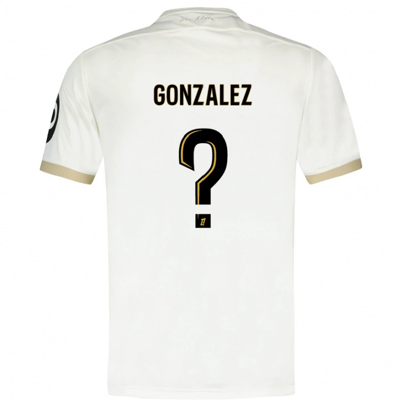 Danxen Kid Anthony Gonzalez #0 White Gold Away Jersey 2024/25 T-Shirt