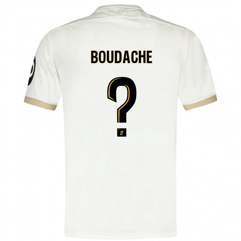 Danxen Kid Kaïl Boudache #0 White Gold Away Jersey 2024/25 T-Shirt