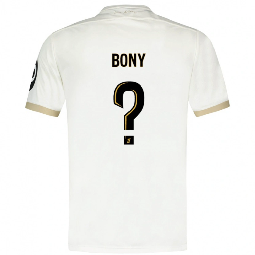 Danxen Kid Geoffroy Bony #0 White Gold Away Jersey 2024/25 T-Shirt