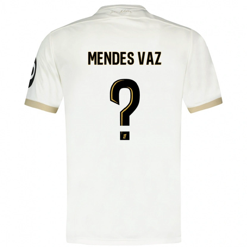 Danxen Kid Hernâni Mendes Vaz #0 White Gold Away Jersey 2024/25 T-Shirt