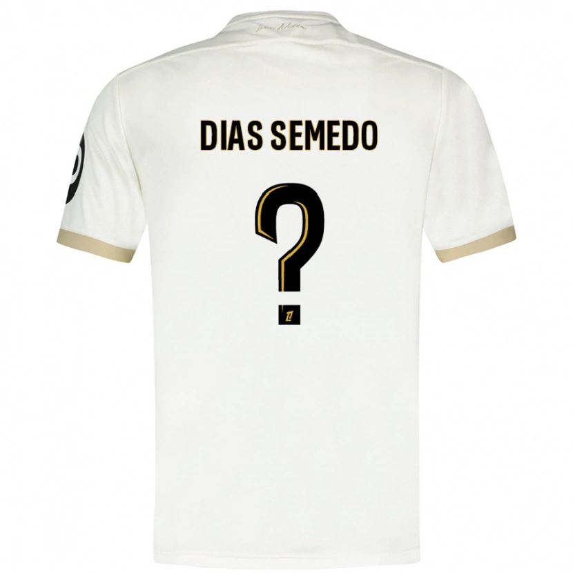 Danxen Kid Samuel Dias Semedo #0 White Gold Away Jersey 2024/25 T-Shirt