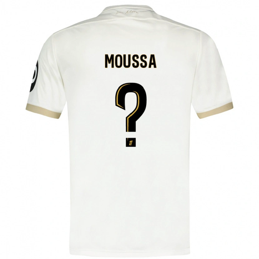 Danxen Kid Mounir Moussa #0 White Gold Away Jersey 2024/25 T-Shirt