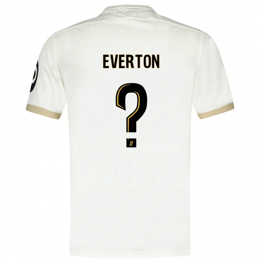 Danxen Kid Everton #0 White Gold Away Jersey 2024/25 T-Shirt