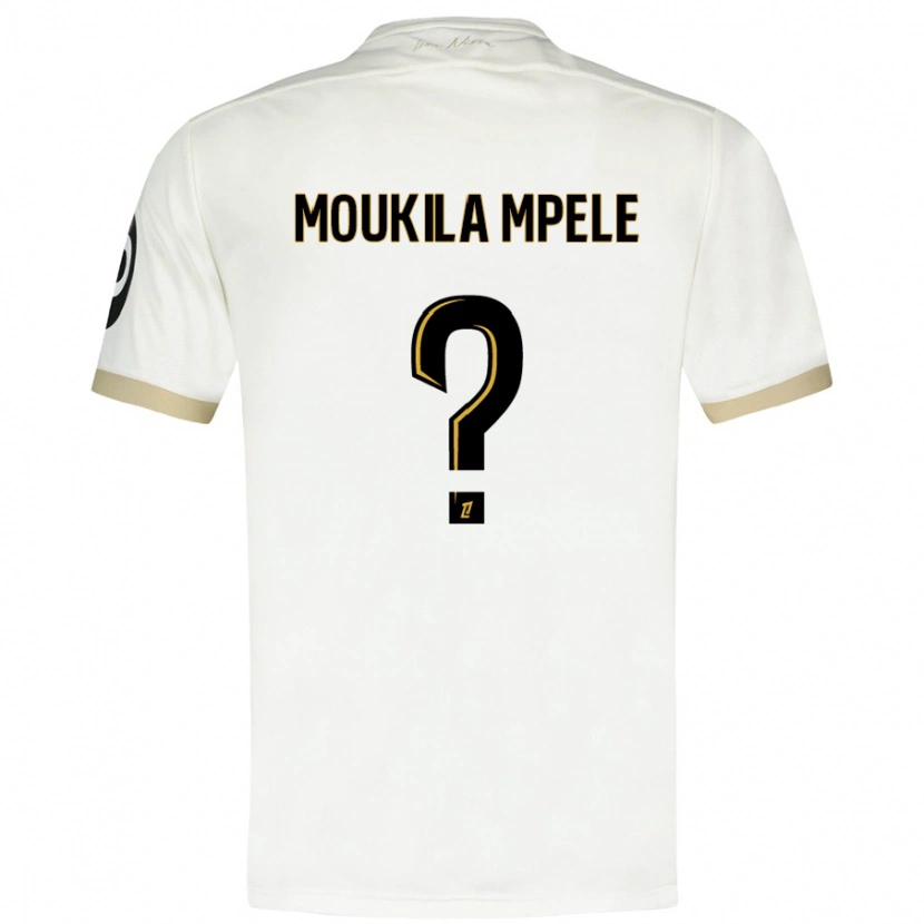 Danxen Kid Beny Moukila Mpele #0 White Gold Away Jersey 2024/25 T-Shirt