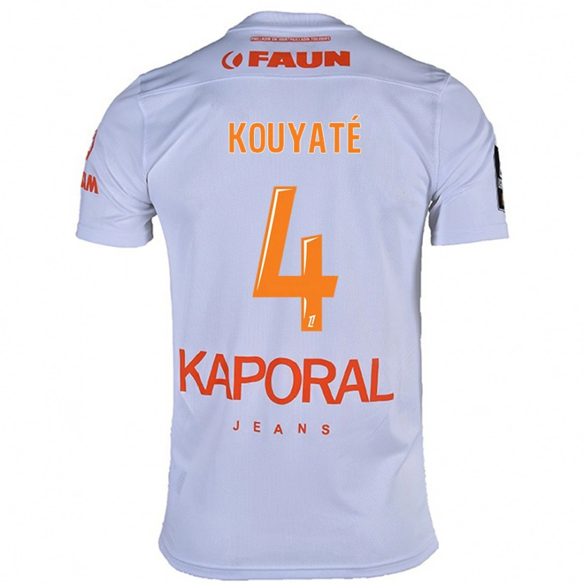 Danxen Kid Kiki Kouyaté #4 White Away Jersey 2024/25 T-Shirt