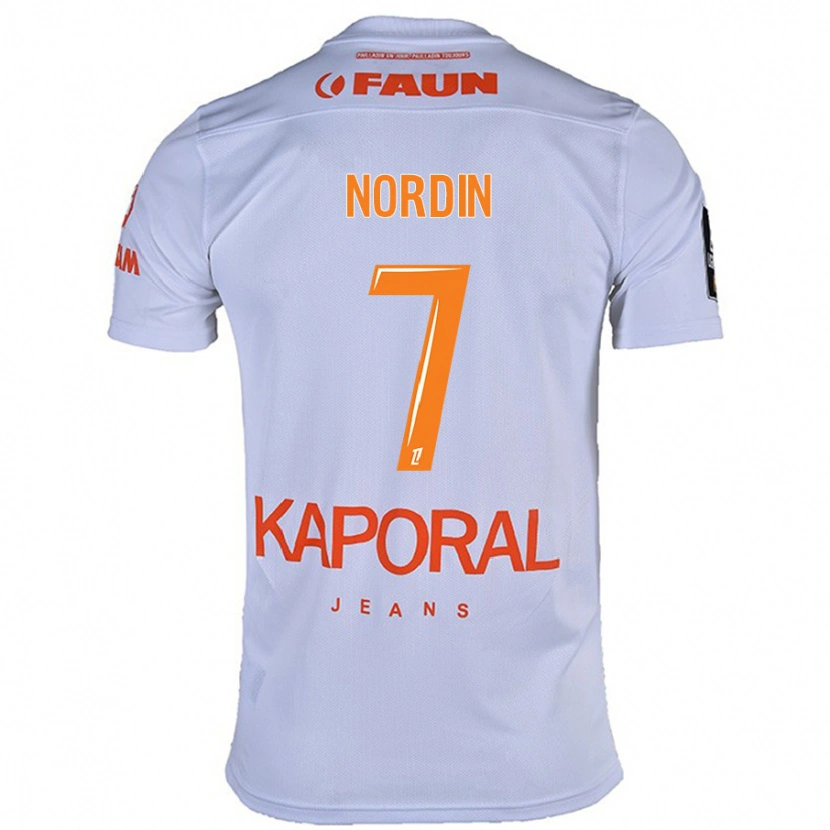 Danxen Kid Arnaud Nordin #7 White Away Jersey 2024/25 T-Shirt