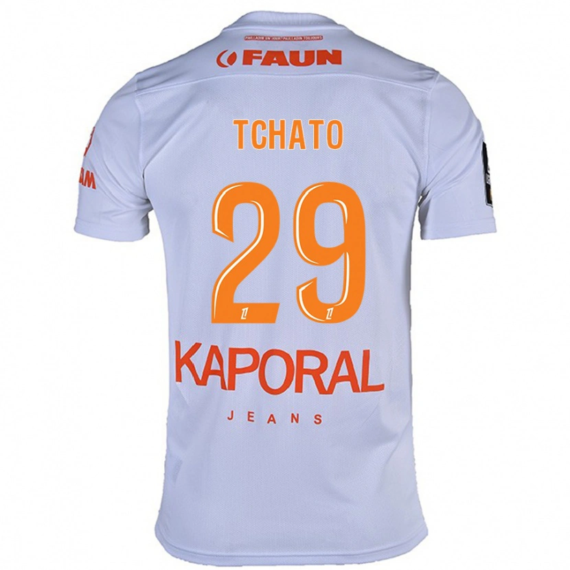 Danxen Kid Enzo Tchato #29 White Away Jersey 2024/25 T-Shirt