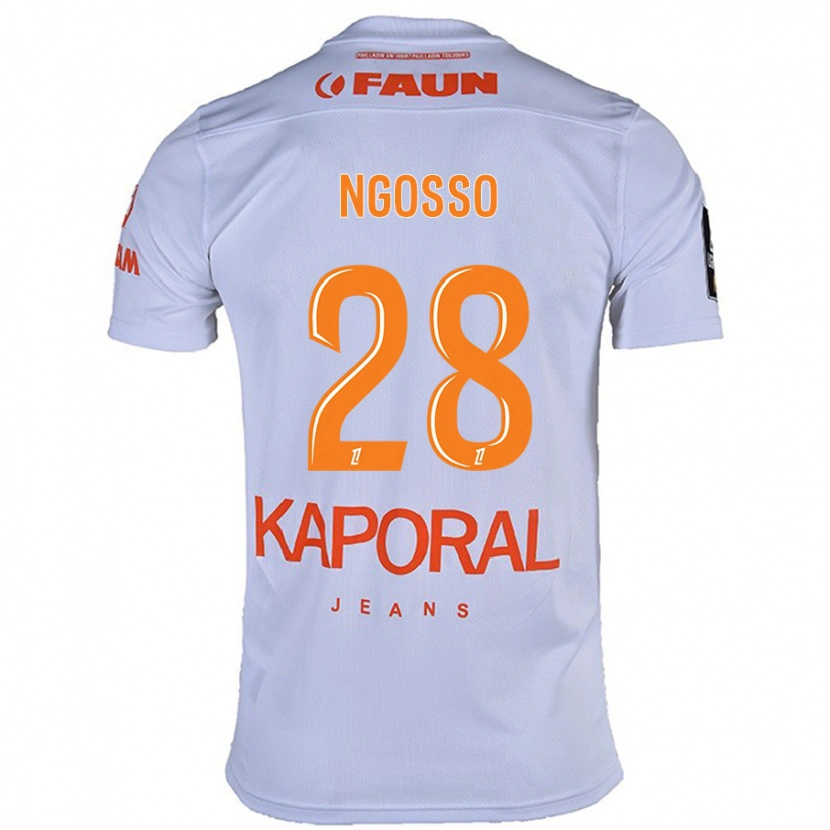 Danxen Kid Glenn Ngosso #28 White Away Jersey 2024/25 T-Shirt