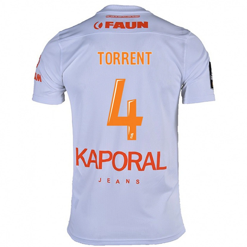 Danxen Kid Marion Torrent #4 White Away Jersey 2024/25 T-Shirt