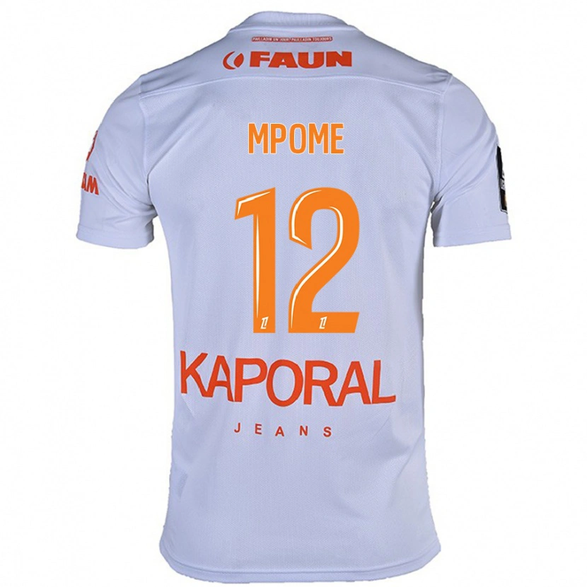 Danxen Kid Maelys Mpomé #12 White Away Jersey 2024/25 T-Shirt