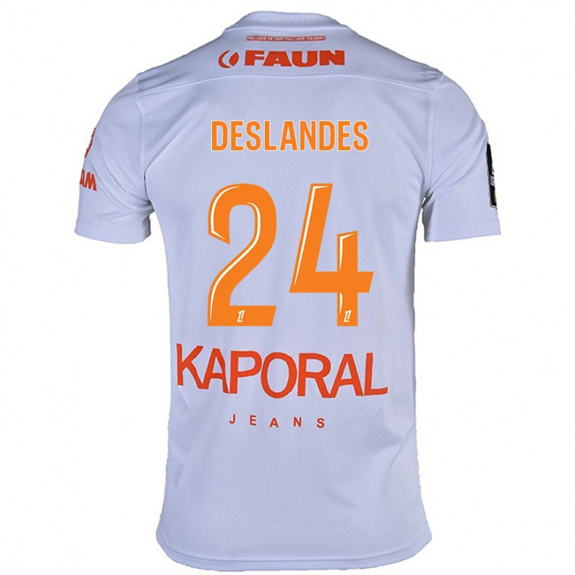 Danxen Kid Océane Deslandes #24 White Away Jersey 2024/25 T-Shirt