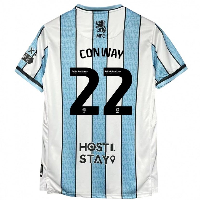 Danxen Kid Tommy Conway #22 White Blue Away Jersey 2024/25 T-Shirt