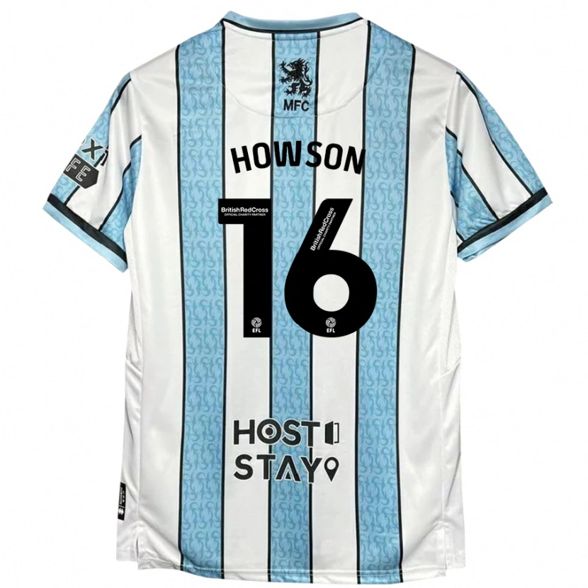 Danxen Kid Jonathan Howson #16 White Blue Away Jersey 2024/25 T-Shirt