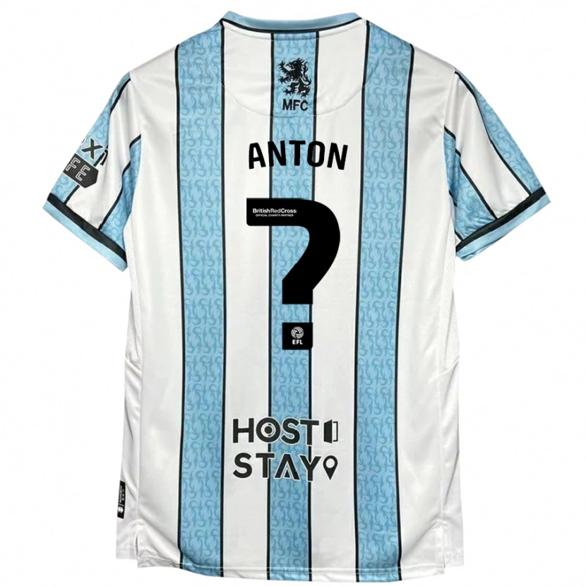 Danxen Kid Anton Palmer #0 White Blue Away Jersey 2024/25 T-Shirt