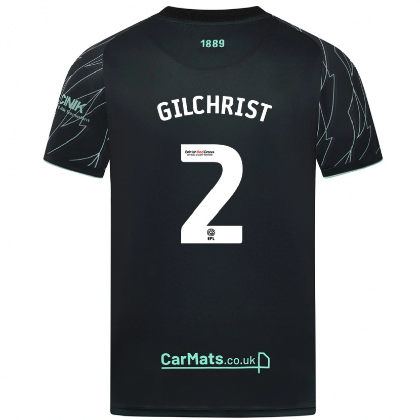 Danxen Kid Alfie Gilchrist #2 Black Green Away Jersey 2024/25 T-Shirt