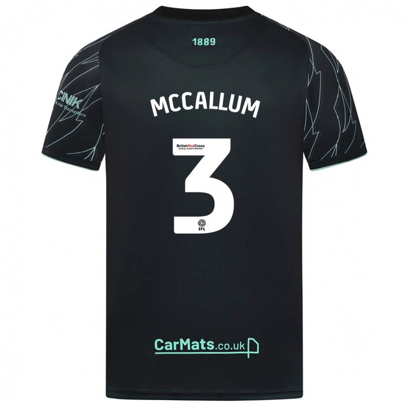 Danxen Kid Sam Mccallum #3 Black Green Away Jersey 2024/25 T-Shirt