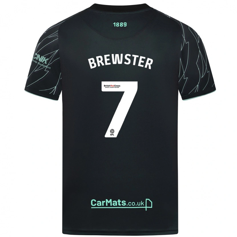 Danxen Kid Rhian Brewster #7 Black Green Away Jersey 2024/25 T-Shirt